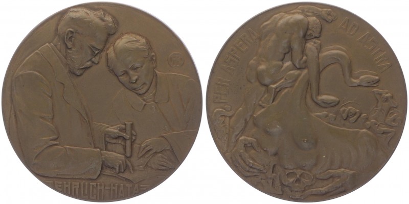 Bronzemedaille, o. Jahr
auf Ehrlich - Hata (Bakteriologe). Wien
119,44g
stgl
