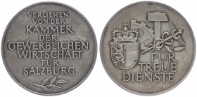 Silbermedaille, o. Jahr
für Verdienste, Kammer der gewerblichen Wirtschaft Salzburg.. Wien
42,68g
vz