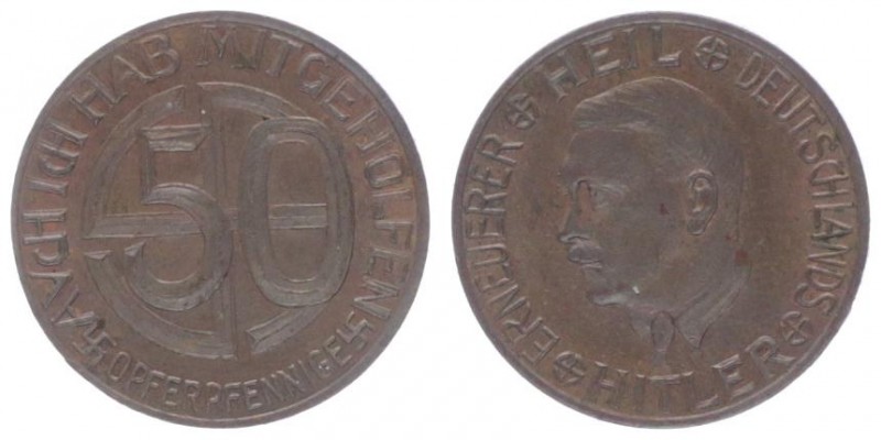 Bronzemedaille, o. Jahr
AVcH, Opferspende, ich habe mitgeholfen, Dm 18,5 mm. Wie...