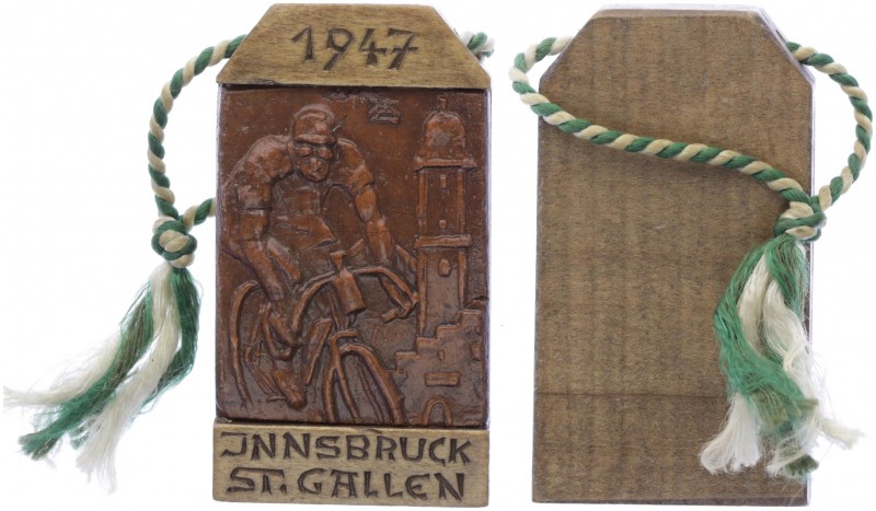 Holzanhänger, 1947
Innsbruck, Radfahrbewerb.. 27,60g
vz