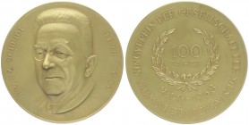 Bronzemedaille, 1958
vergoldet, Musikfreunde Wien, zu Ehren für Franz Schmidt.. 128,35g
stgl