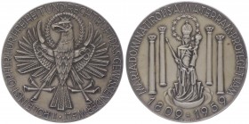 Silbermedaille, 1959
von Köblinger, 150 Jahre Tiroler Freiheitskämpfe, Dm 55 mm.. Wien
68,85g
stgl