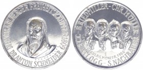 Silbermedaille, 1966
auf die Vorarlberger Freiheitskämpfer 1908, Bridmiller, Chr. Müller, S. Nachbauer, J. Batlogg.. Wien
198,54g
stgl
