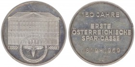 Silbermedaille, 1969
150 Jahre Erste österr. Sparkasse.. Wien
25,17g
vz/stgl