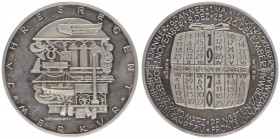 Silbermedaille, 1970
der Jahresregent Merkur, Kalendermedaille, von Köttensdorfer, Dm 41 mm.. Wien
25,04g
PP-