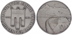 Silbermedaille, 1974
50 Jahre Illwerke (1924 1974). 77,76g
stgl