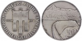 Silbermedaille, 1974
50 Jahre Illwerke (1924 1974). 78,86g
stgl