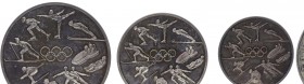 Silbermedaille, 1976
Innsbruck, ein Satz von 3 Stück in verschiedener Größe auf die XII. Olympischen Winterspiele.. Hall
ges. 90,18g
stgl