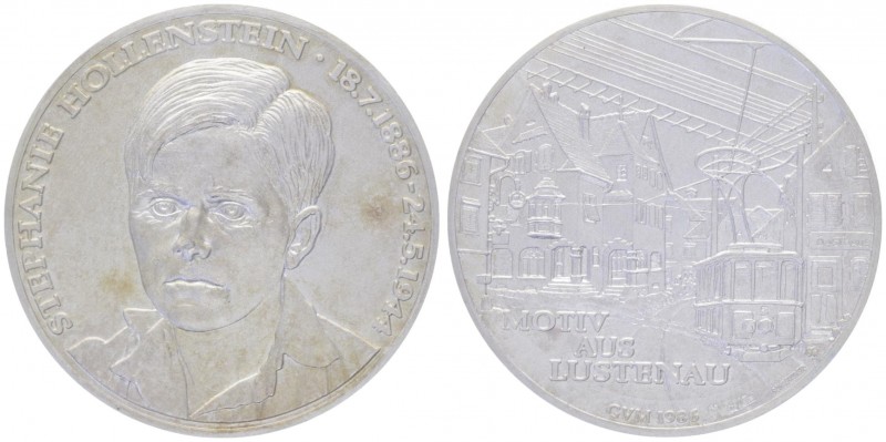 Silbermedaille, 1986
auf Stephanie Hollenstein, 1886 - 1955.. Wien
67,27g
stgl