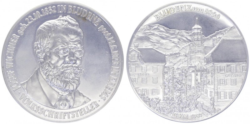 Silbermedaille, 1987
auf Josef Wichner 1852 - 1923, geboren in Bludenz, Volkssch...