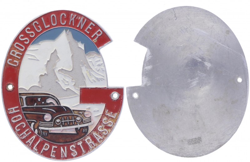 Autoplakette, o. Jahr
Großglockner Hochalpenstraße, Aluminium.. Wien
21,36g
ss/v...