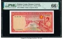 Belgian Congo Banque Centrale du Congo Belge 50 Francs 1.4.1959 Pick 32 PMG Gem Uncirculated 66 EPQ. 

HID09801242017

© 2020 Heritage Auctions | All ...