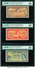 Bermuda Bermuda Government 5; 10 Shillings; 1 Pound 1.5.1957; 20.10.1952 (2) Pick 18b; 19a; 20a Three Examples PMG Very Fine 25 (3). 

HID09801242017
...