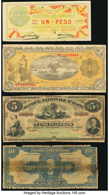 Brazil, Haiti and Mexico Group Lot of 7 Examples Poor-Very Fine. 

HID0980124201...
