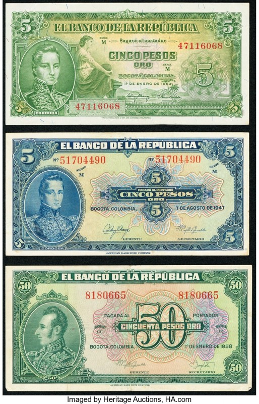 Colombia Group Lot of 6 Examples Fine-Crisp Uncirculated. 

HID09801242017

© 20...