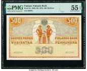 Finland Finlands Bank 500 Markkaa 1909 (ND 1918) Pick 23 PMG About Uncirculated 55 EPQ. 

HID09801242017

© 2020 Heritage Auctions | All Rights Reserv...