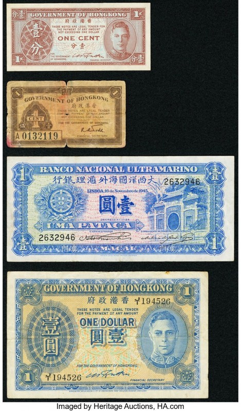 Hong Kong, Malaya and Macau Group Lot of 8 Examples Fine-About Uncirculated. Min...