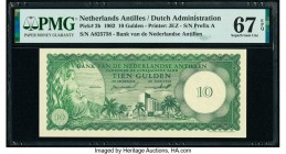 Netherlands Antilles Bank van de Nederlandse Antillen 10 Gulden 1962 Pick 2b PMG Superb Gem Unc 67 EPQ. 

HID09801242017

© 2020 Heritage Auctions | A...