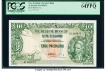 New Zealand Reserve Bank of New Zealand 10 Pounds ND (1967) Pick 161d PCGS Very Choice New 64PPQ. 

HID09801242017

© 2020 Heritage Auctions | All Rig...