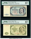 Poland Polish National Bank 20; 50 Zlotych 1948 Pick 137; 138 PMG Superb Gem Unc 67 EPQ (2). 

HID09801242017

© 2020 Heritage Auctions | All Rights R...