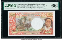 Tahiti Institut D'Emission D'Outre-Mer 1000 Francs ND (1977) Pick 27b PMG Gem Uncirculated 66 EPQ. 

HID09801242017

© 2020 Heritage Auctions | All Ri...