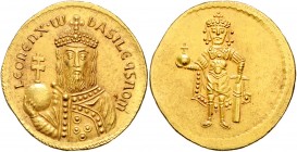 Byzanz Leo VI. 886-912 Goldenes Medaillon Juwelierarbeit des 19. Jahrhunderts