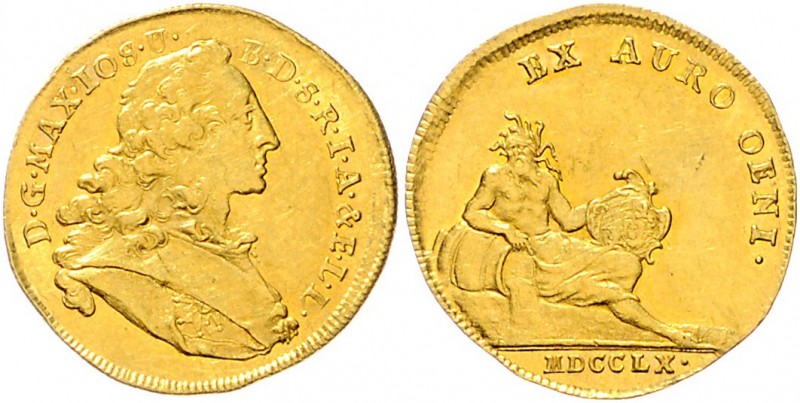 Bayern Maximilian III. Joseph 1745-1777 Inngold-Dukat 1760 München Friedb. 247. ...