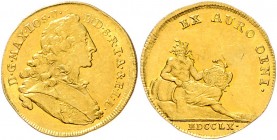 Bayern Maximilian III. Joseph 1745-1777 Inngold-Dukat 1760 München Friedb. 247. Hahn 313. 
l. gewellt, 3,36g selten vz