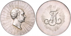 Bayern Maximilian I. Joseph 1806-1825 Silbermedaille o.J. (unsign.) auf sein 25-jähriges Regierungsjubiläum Witt. -. Hauser -. Slg. Jul. 261 (Gold). ...