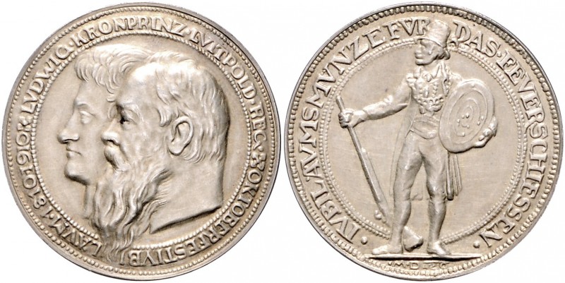 Bayern - München Silbermedaille 1910 (v. Dasio) auf das 100-jährige Bestehen des...