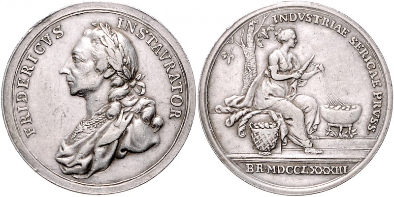 Brandenburg in den Marken - Preussen Friedrich II. der Große 1740-1786 Silbermed...