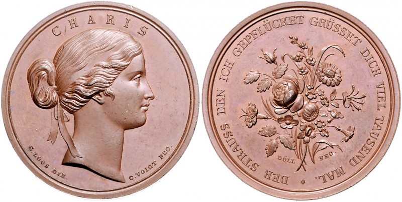 Brandenburg in den Marken - Preussen Friedrich Wilhelm IV. 1840-1861 Bronzemedai...