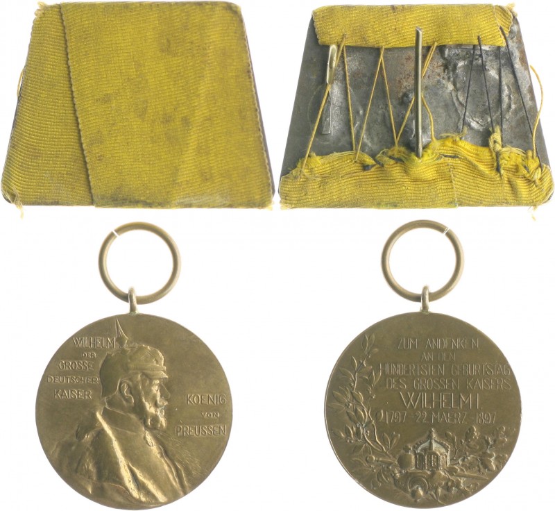 Brandenburg in den Marken - Preussen Wilhelm II. 1888-1918 Bronzemedaille 1897 (...