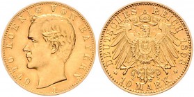 Bayern Otto 1886-1913 10 Mark 1893 D J. 199. 
 ss+