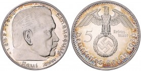 Drittes Reich 5 Reichsmark 1936 A J. 367. 
min. ber. PP