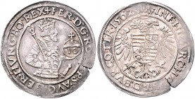 RDR - Österreich Ferdinand I. 1521-1564 10 Kreuzer 1562 Hall Moser/Tursky 150. 
min.Sf. f.vz