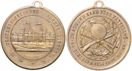RDR - Österreich Franz Joseph I. 1848-1916 Bronzemedaille 1892 (unsign.) auf das IV. Österreichische Bundesschießen in Brünn Steulm. 6. Peltzer -. Hau...