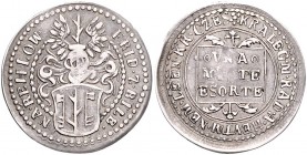 RDR - Länder - Böhmen Leopold I. 1658-1705 Silberner Rechenpfennig o.J. (17. Jh.) späterer Abschlag 
24,3mm 4,0g vz