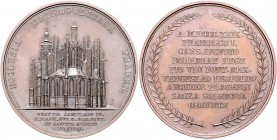 RDR - Länder - Böhmen Franz II./ I. 1792-1835 Bronzemedaille 1829 (v. Putinati) auf die 100-Jahrfeier der Heiligsprechung von Johannes von Nepomuk Don...