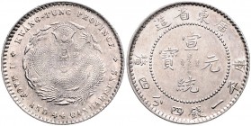 China - Kwangtung Provinz (Guangdong) 20 Cent o.J. (ca. 1899-1927) LuM 139. KM 205. 
 vz