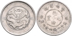 China - Yunnan 20 Cent o.J. (ca. 1911-1915) LuM 423. KM 256. 
 gutes ss
