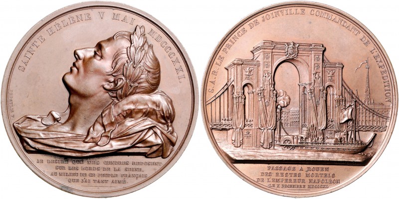 Frankreich Louis Philippe I. 1830-1848 Bronzemedaille 1840 (v. Depaulis) auf die...