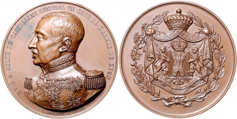 Frankreich Louis Philippe I. 1830-1848 Bronzemedaille o.J. (v. Schmitt) auf Gene...