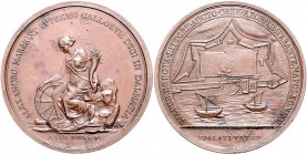 Frankreich - Illyrische Provinzen Bronzemedaille 1807 (v. Manfredini) auf die Übergabe der Stadt Spalato (Split) an Alexander Marmont, Gouverneur von ...