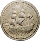 Großbritannien Victoria 1837-1901 Eins. Zinkplakette o.J. Abguss des Siegels des Obersten Englischen Admiralitätsgerichtshofes, Rs: handschriftlich, w...