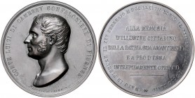 Italien - Florenz Bronzemedaille 1843 (v. Fabris) auf den Tod von Luigi di Cambray 1778-1843 Wurzbach 1171. 
54,3mm 73,0g vz