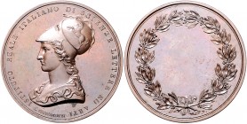 Italien - Mailand Bronzemedaille o.J. (v. Manfredini) Prämie des Italienischen Institutes für Wissenschaft und Künste in Mailand 
43,3mm 37,4g vz-st...