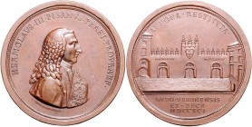 Italien - Verona Bronzemedaille 1791 (v. Guillemard) auf Ermolao Pisani, Präfekt von Verona und die Wiederherstellung des Schlachthofes Wurzbach 7409....