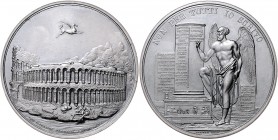 Italien - Verona Bronzemedaille 1825 (v. Putinati) auf die Restaurierung der Arena von Verona 
49,6mm 57,4g vz