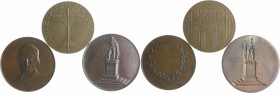 Niederlande - Lots Lot o.J. von 3 Bronzemedaillen: o.J. auf R.C. Affourtit 1825-1890 (80,4mm 184,6g), 1924 auf den Internationalen Eucharistischen Kon...